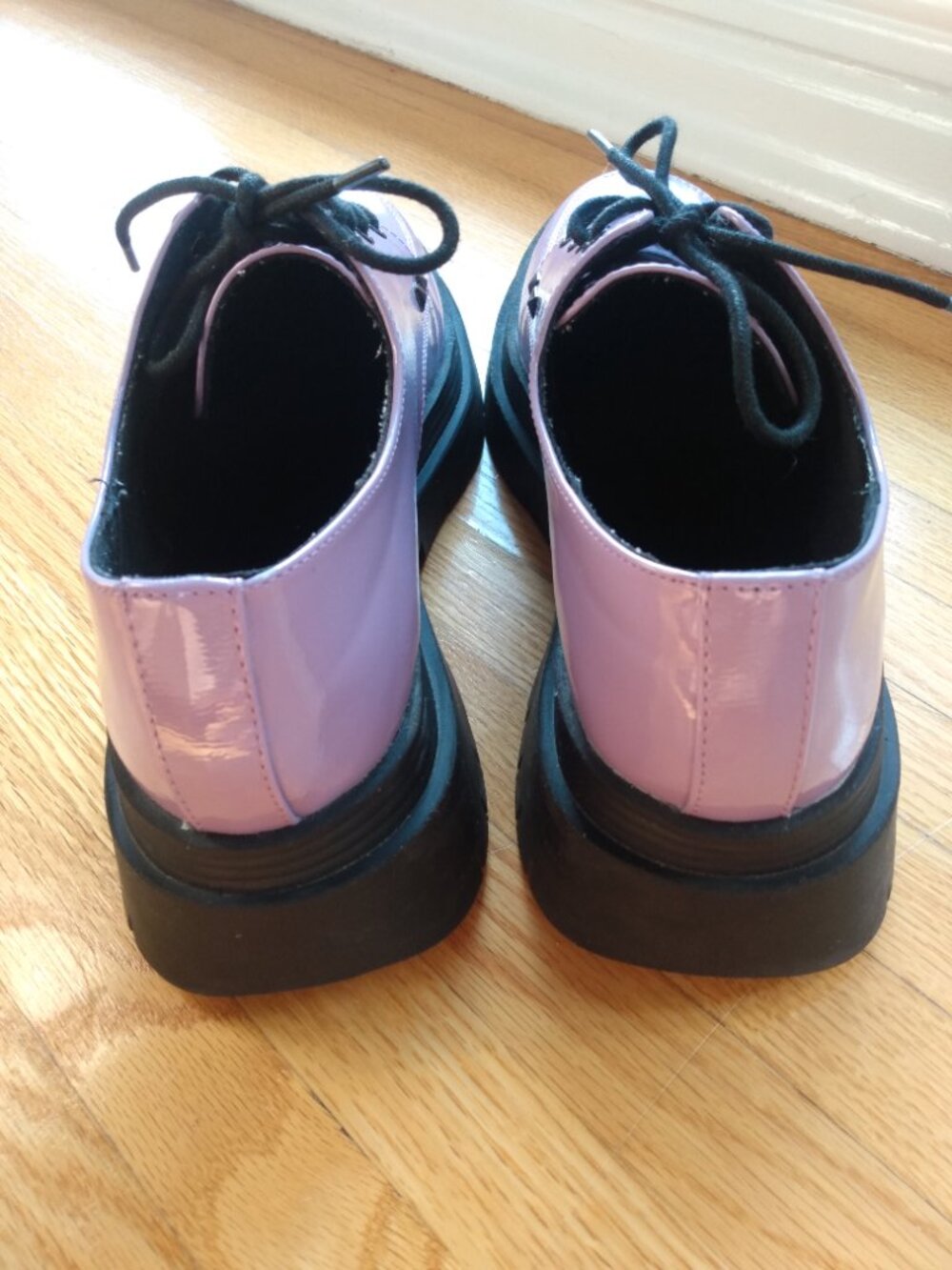 Lavender Patent Vegan Leather Platform Creepers Size 10 - Picture 9 of 16